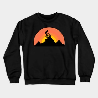 Mountain Biking Retro Crewneck Sweatshirt